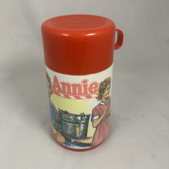 1981 Aladdin Annie Metal Lunchbox & Thermos Clean Nostalgia Movie Carol Burnett - Picture 10 of 14